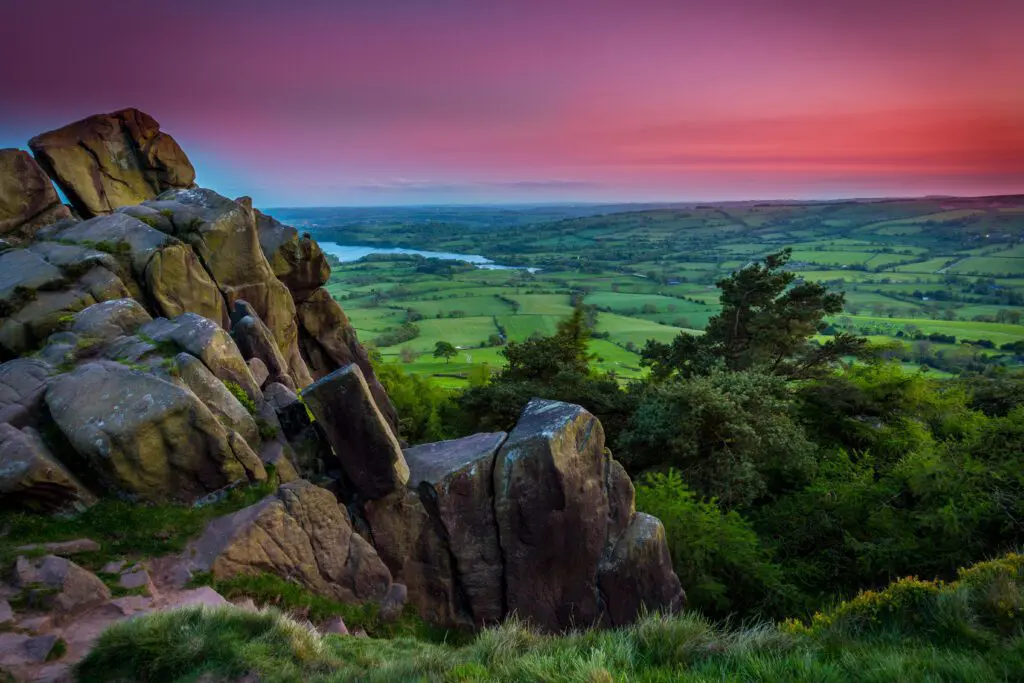 Image of a rocky hill in a field in Derby where we provide Pat Testing