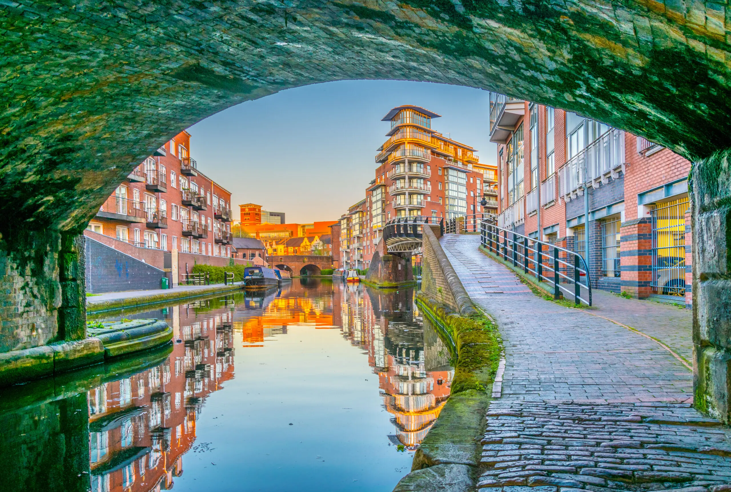 Image of a tunnel with a lake running underneath in Buckinghamshire where we provide Pat Testing