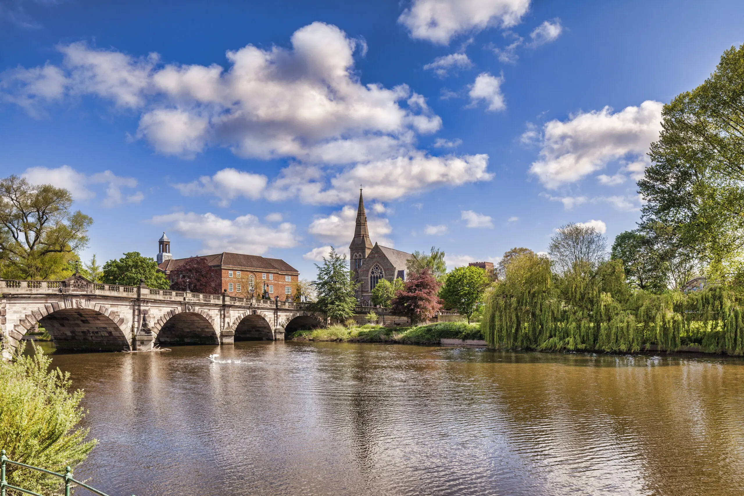 Image of a lake in Shrewsbury where we do Pat Testing